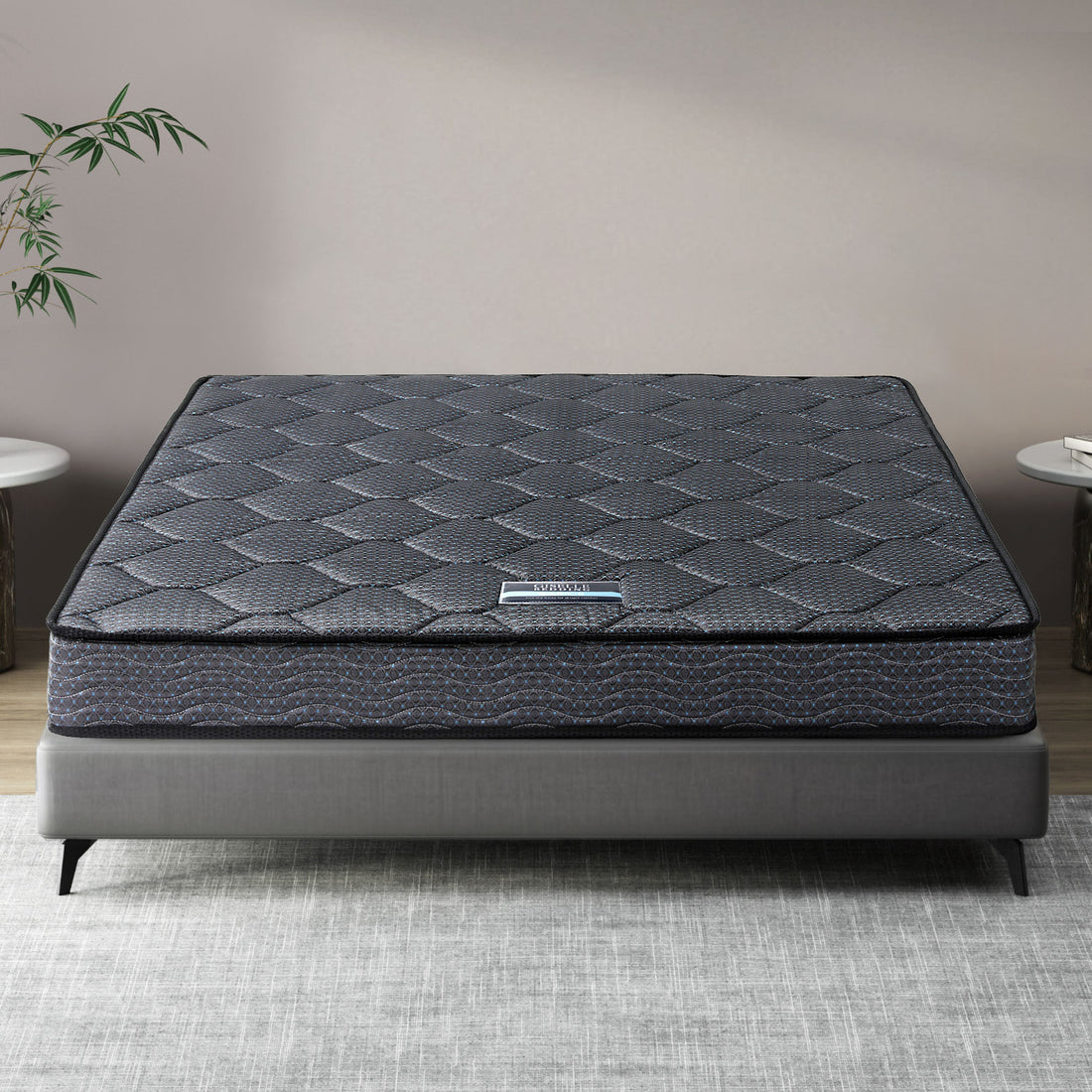 16cm Mattress Giselle Bonnell Spring Queen-Furniture &gt; Mattresses &gt; Queen Mattress-PEROZ Accessories