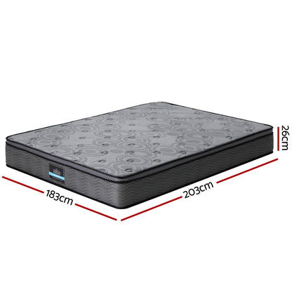 26cm Mattress Bed Giselle King-Furniture &gt; Mattresses &gt; King Size Mattress-PEROZ Accessories