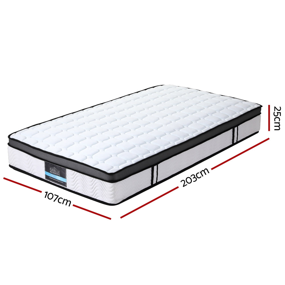 Giselle Mattress Cool Gel Foam 25cm King Single-Furniture &gt; Mattresses &gt; King Single Mattress-PEROZ Accessories