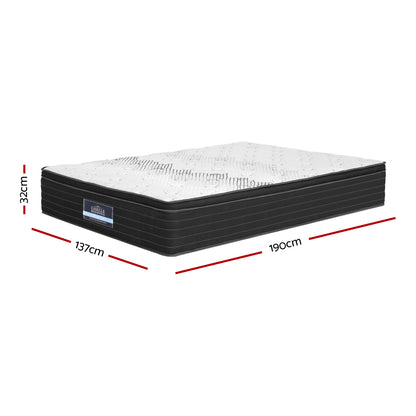 Giselle Bedding 32cm Mattress Extra Firm Double-Mattresses-PEROZ Accessories