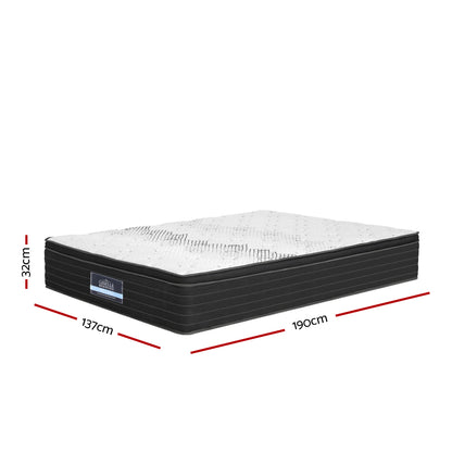 Giselle Bedding 32cm Mattress Extra Firm Double-Mattresses-PEROZ Accessories