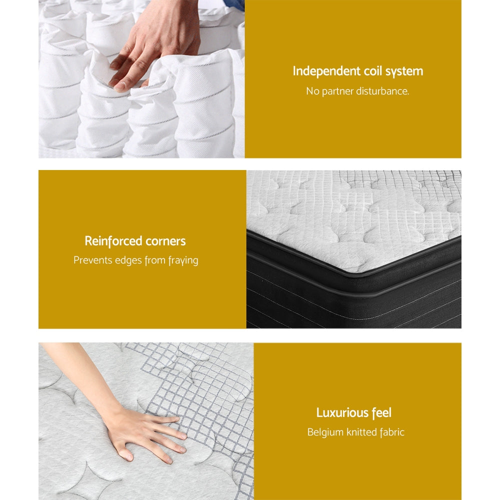 Giselle Bedding 32cm Mattress Extra Firm Double-Mattresses-PEROZ Accessories