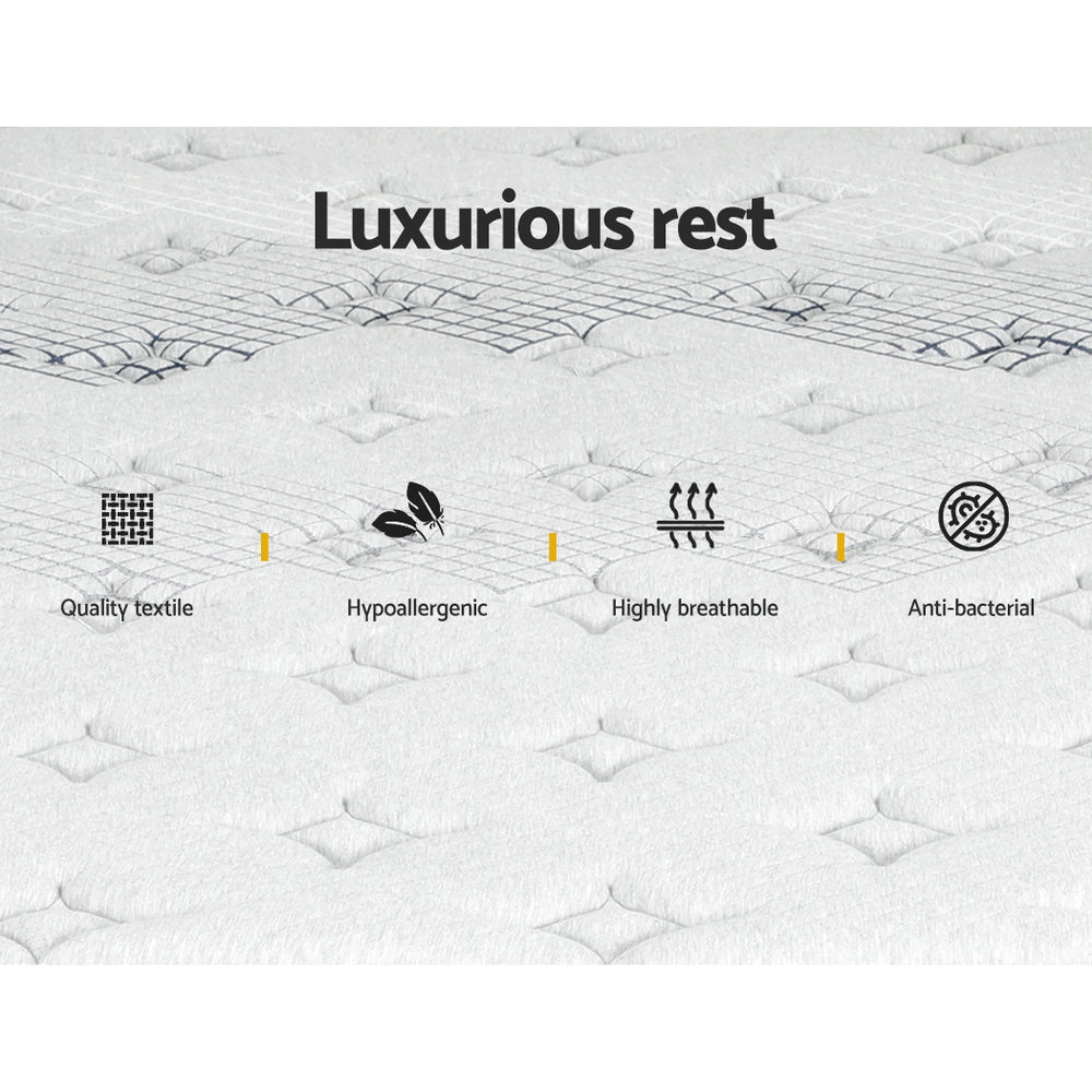 Giselle Bedding 32cm Mattress Extra Firm King-Mattresses-PEROZ Accessories