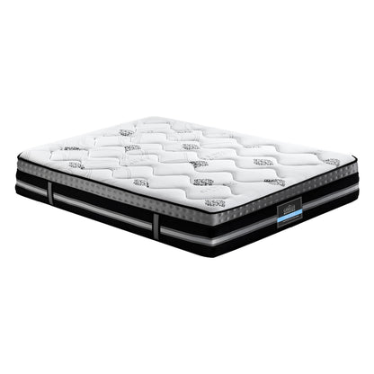 Giselle Bedding King Mattress 35cm Bed in a Box Pocket Spring Gel Memory Foam-Furniture &gt; Mattresses &gt; King Size Mattress-PEROZ Accessories