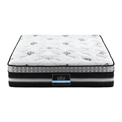 Giselle Bedding King Mattress 35cm Bed in a Box Pocket Spring Gel Memory Foam-Furniture &gt; Mattresses &gt; King Size Mattress-PEROZ Accessories