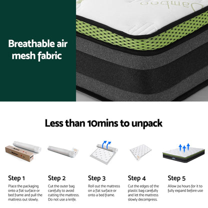 Giselle Mattress Cool Gel Foam 30cm Double-Furniture > Mattresses > Double Mattress-PEROZ Accessories