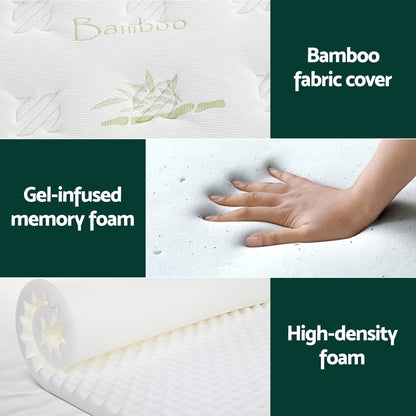 Giselle Mattress Cool Gel Foam 30cm Single-Furniture > Mattresses > Single Mattress-PEROZ Accessories