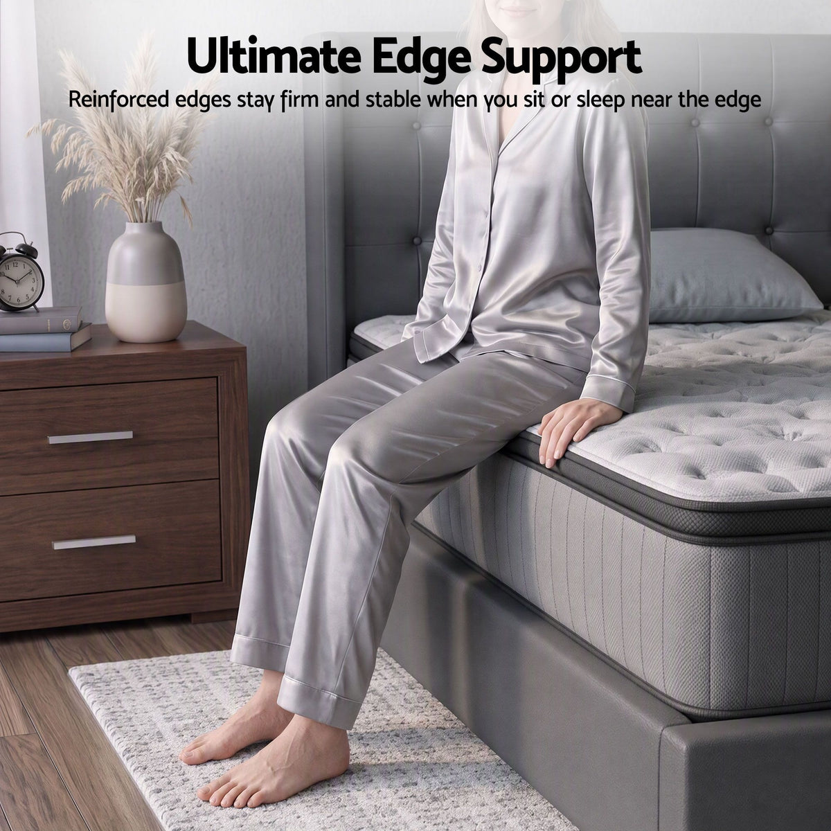 Bed Mattress Giselle 34cm King Single-Furniture > Mattresses > King Single Mattress-PEROZ Accessories