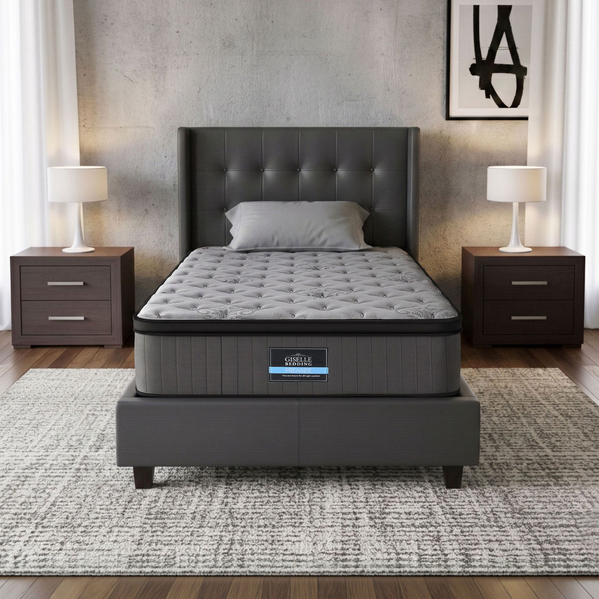 Bed Mattress Giselle 34cm King Single-Furniture > Mattresses > King Single Mattress-PEROZ Accessories