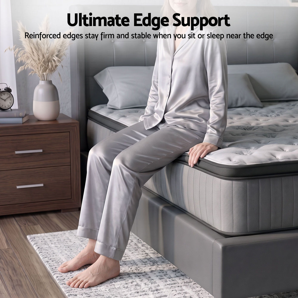 Bed Mattress Giselle 34cm Queen-Furniture > Mattresses > Queen Mattress-PEROZ Accessories