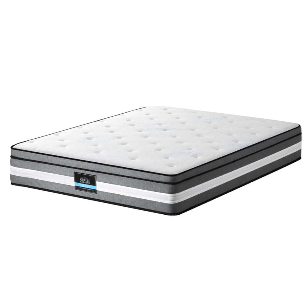 Giselle Bedding 30cm Mattress Gel Foam Pocket Spring Queen-Furniture &gt; Mattresses &gt; Queen Mattress-PEROZ Accessories