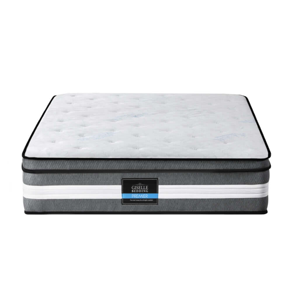 Giselle Bedding 30cm Mattress Gel Foam Pocket Spring Single-Furniture &gt; Mattresses &gt; Single Mattress-PEROZ Accessories
