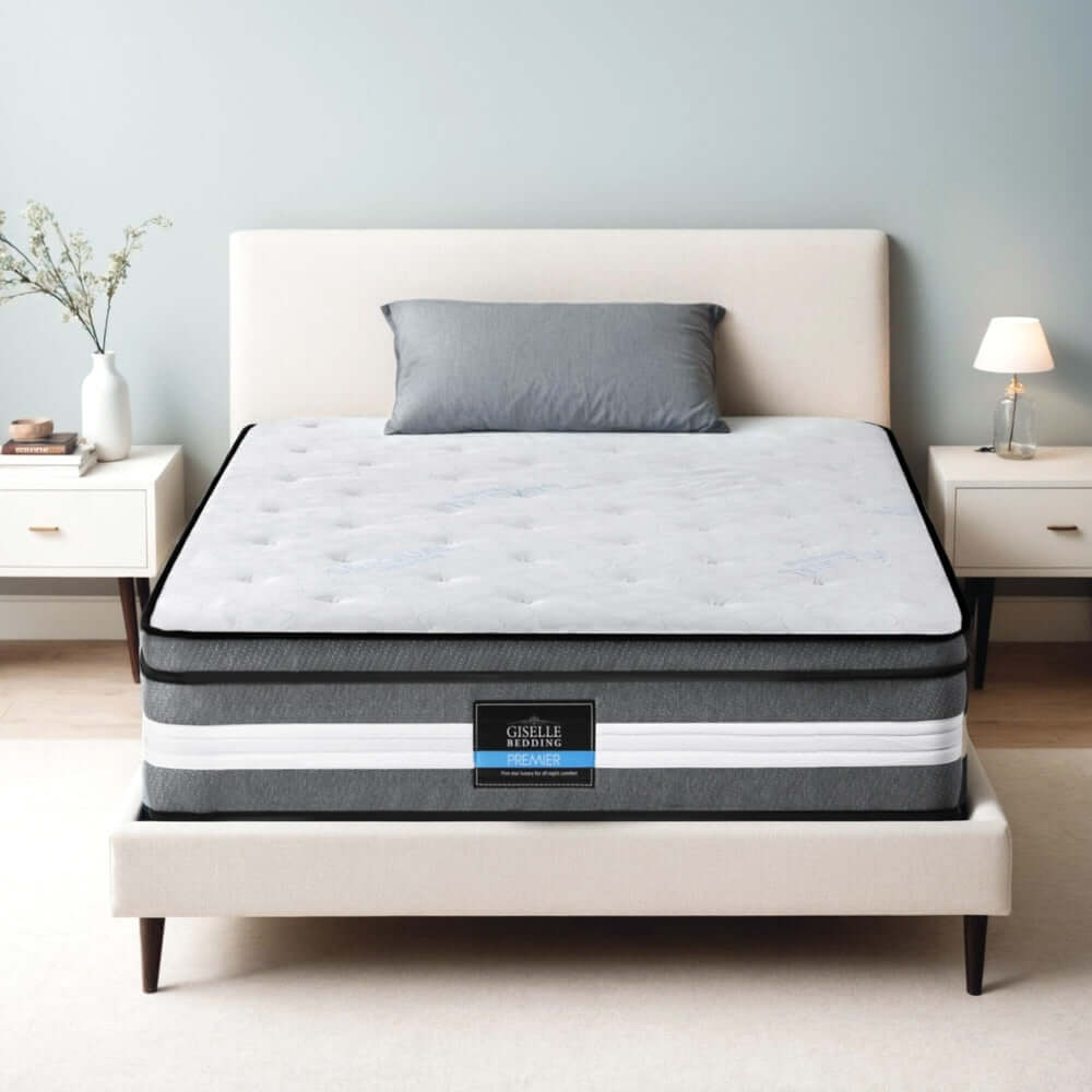 Giselle Bedding 30cm Mattress Gel Foam Pocket Spring Single-Furniture &gt; Mattresses &gt; Single Mattress-PEROZ Accessories