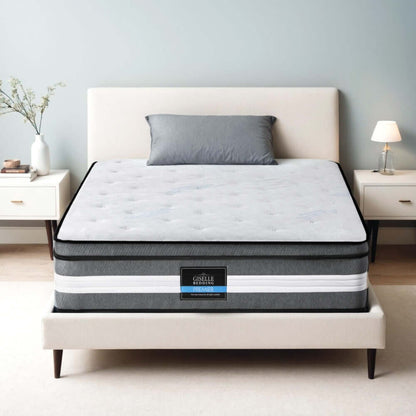 Giselle Bedding 30cm Mattress Gel Foam Pocket Spring Single-Furniture &gt; Mattresses &gt; Single Mattress-PEROZ Accessories