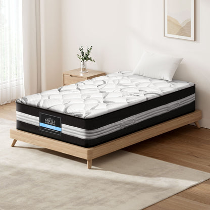 Giselle Bedding 30cm Mattress Medium Firm King Single-Furniture &gt; Mattresses &gt; King Single Mattress-PEROZ Accessories