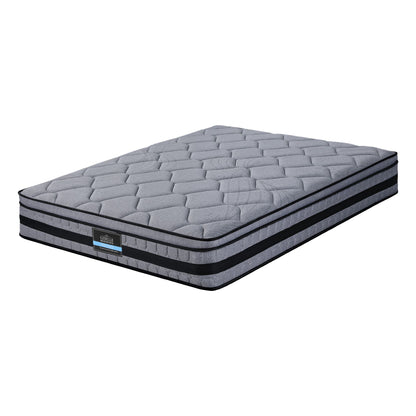 Giselle Bedding 34cm Double Mattress Hybrid, Pocket Spring Bed Mattress-Furniture > Mattresses > Double Mattress-PEROZ Accessories