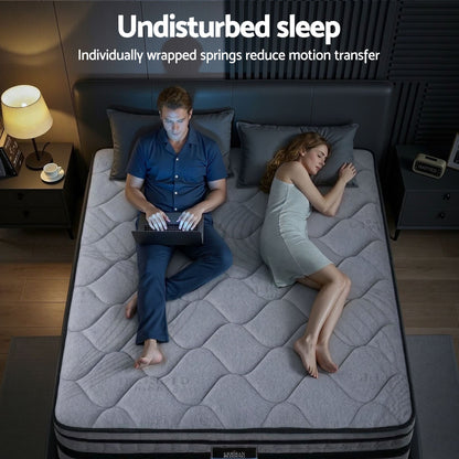 Giselle Bedding 34cm King Mattress Hybrid, Pocket Spring Bed Mattress-Furniture > Mattresses > King Size Mattress-PEROZ Accessories