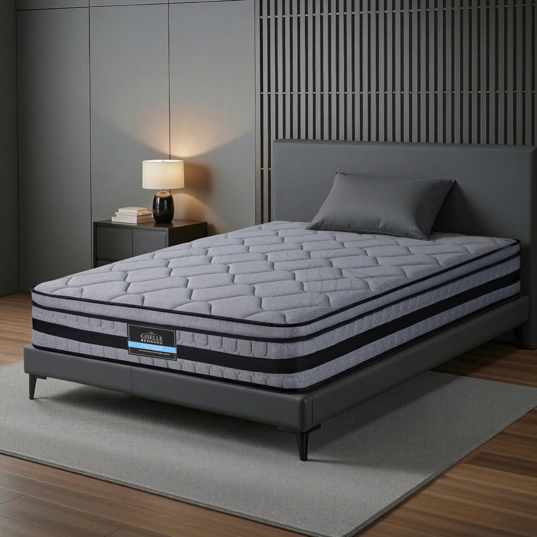 Giselle Bedding 34cm Single Mattress Hybrid, Pocket Spring Bed Mattress-Furniture > Mattresses > Single Mattress-PEROZ Accessories