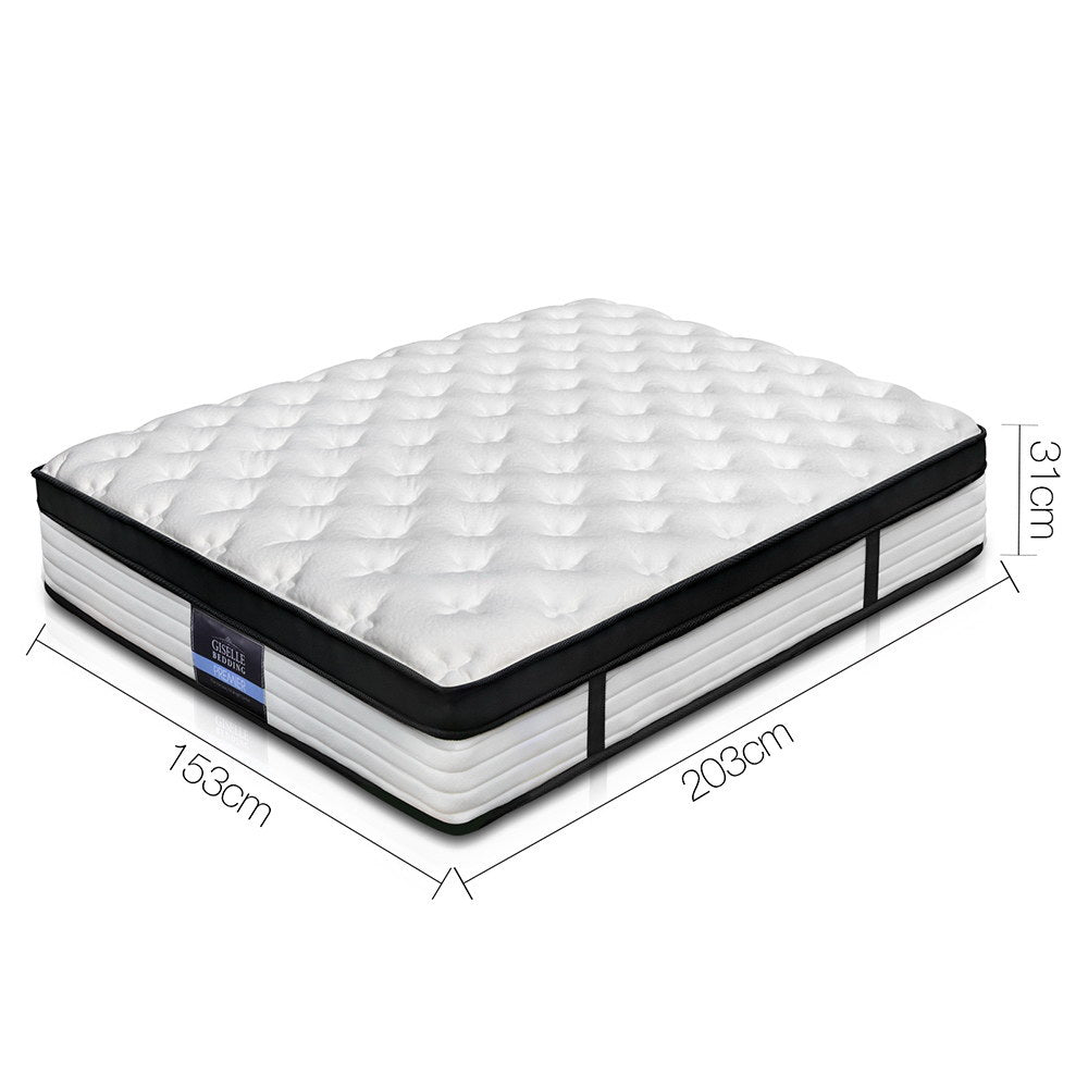 Giselle Bedding 31cm Mattress Euro Top Queen-Mattresses-PEROZ Accessories