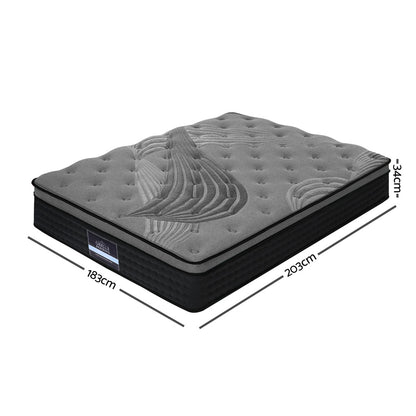 Giselle Bedding 34cm Mattress Bamboo Cover King-Mattresses-PEROZ Accessories