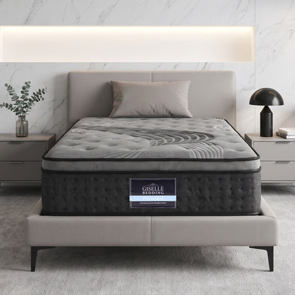 Giselle Bedding 34cm Mattress Bamboo Cover King Single-Mattresses-PEROZ Accessories