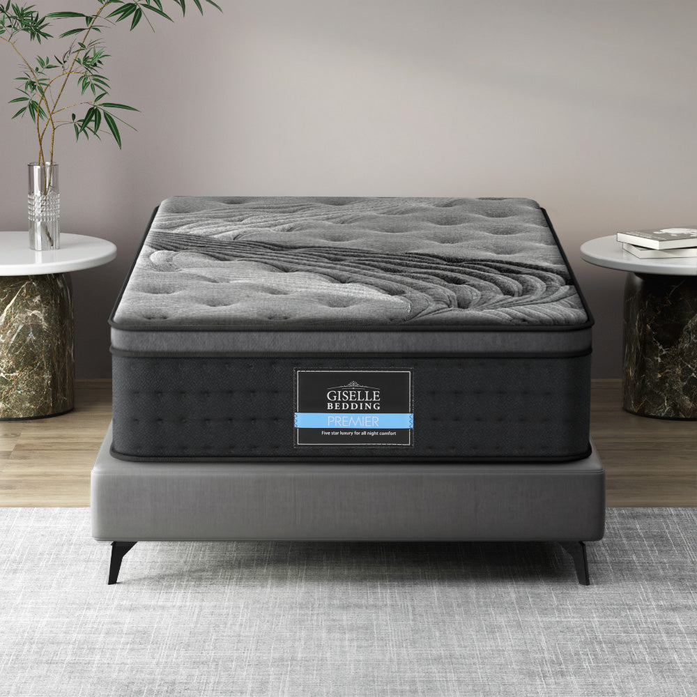Giselle Bedding 34cm Mattress Bamboo Cover King Single-Mattresses-PEROZ Accessories