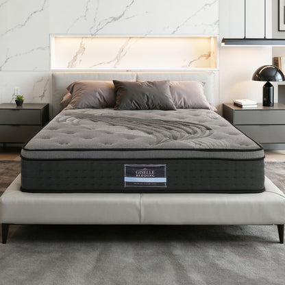 Giselle Bedding 34cm Mattress Bamboo Cover Queen-Mattresses-PEROZ Accessories