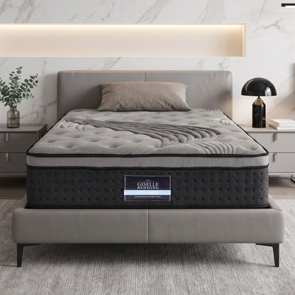 Giselle Bedding 34cm Mattress Bamboo Cover Single-Mattresses-PEROZ Accessories