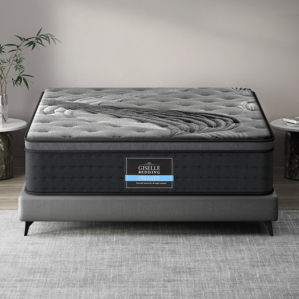 Giselle Bedding 34cm Mattress Bamboo Cover Single-Mattresses-PEROZ Accessories