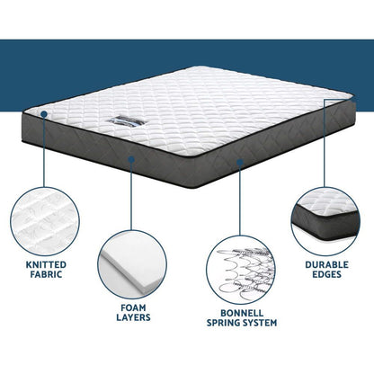 Giselle Bedding 16cm Mattress Tight Top Queen-Mattresses-PEROZ Accessories