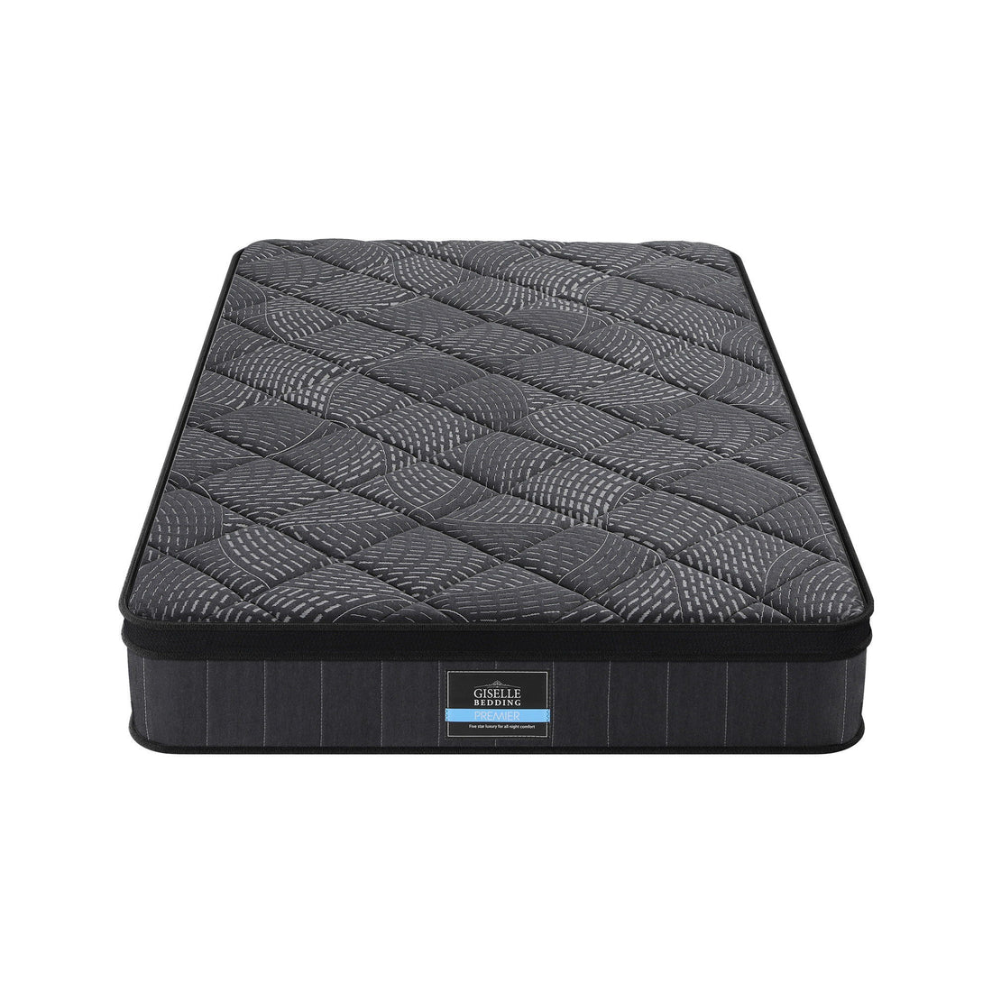 Giselle Bedding King Single Mattress 25cm Pocket Spring Latex Euro Top Medium Firm Bed-Furniture > Mattresses > King Single Mattress-PEROZ Accessories