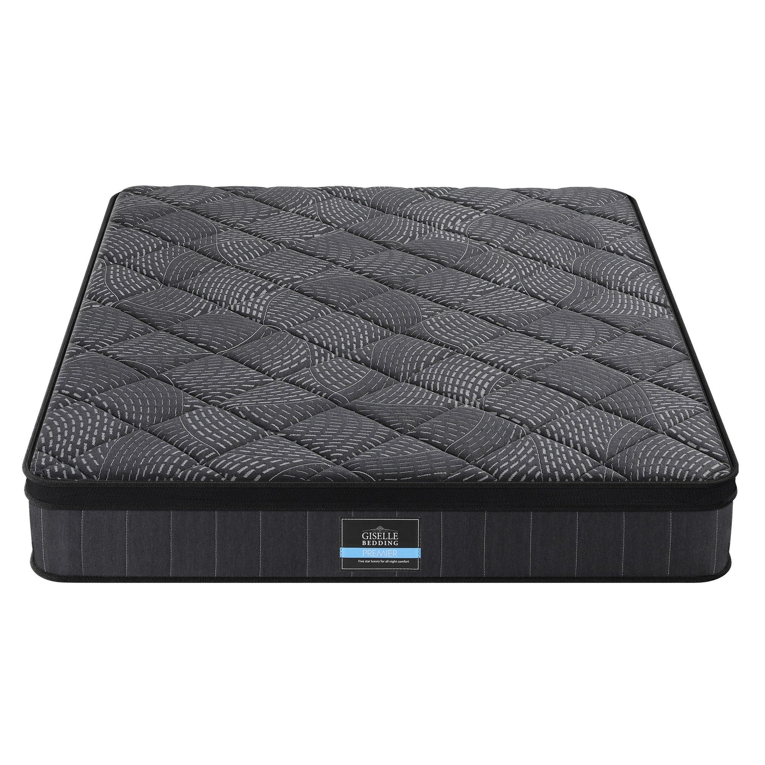 Giselle Bedding Queen Mattress 25cm Pocket Spring Latex Euro Top Medium Firm Bed-Furniture > Mattresses > Queen Mattress-PEROZ Accessories