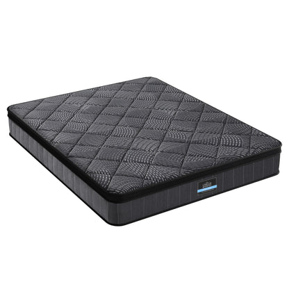 Giselle Bedding Queen Mattress 25cm Pocket Spring Latex Euro Top Medium Firm Bed-Furniture > Mattresses > Queen Mattress-PEROZ Accessories