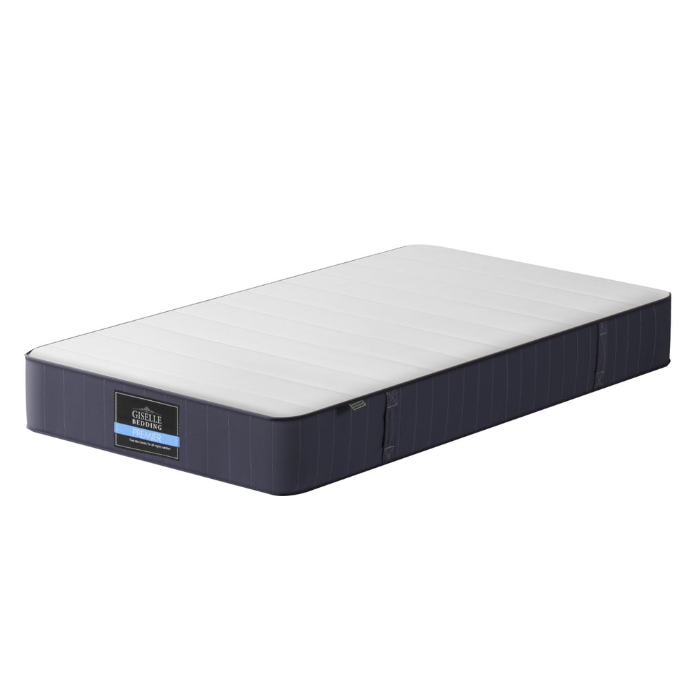 20cm Giselle Mattress King Single Bed Pocket Spring Mattresses-Furniture &gt; Mattresses &gt; King Single Mattress-PEROZ Accessories