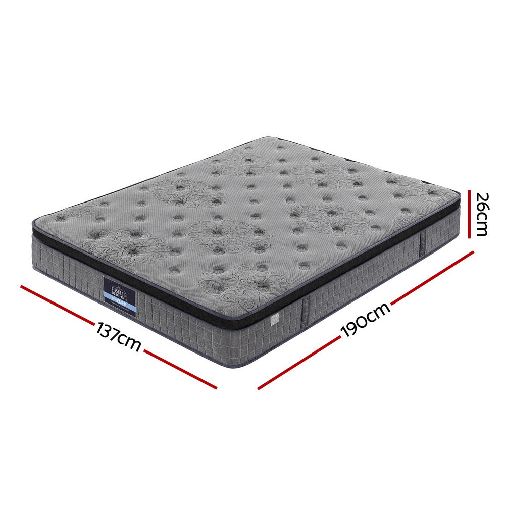 26cm Giselle Mattress Double Latex Foam Mattresses-Home &amp; Garden &gt; Bedding &gt; Pillows-PEROZ Accessories
