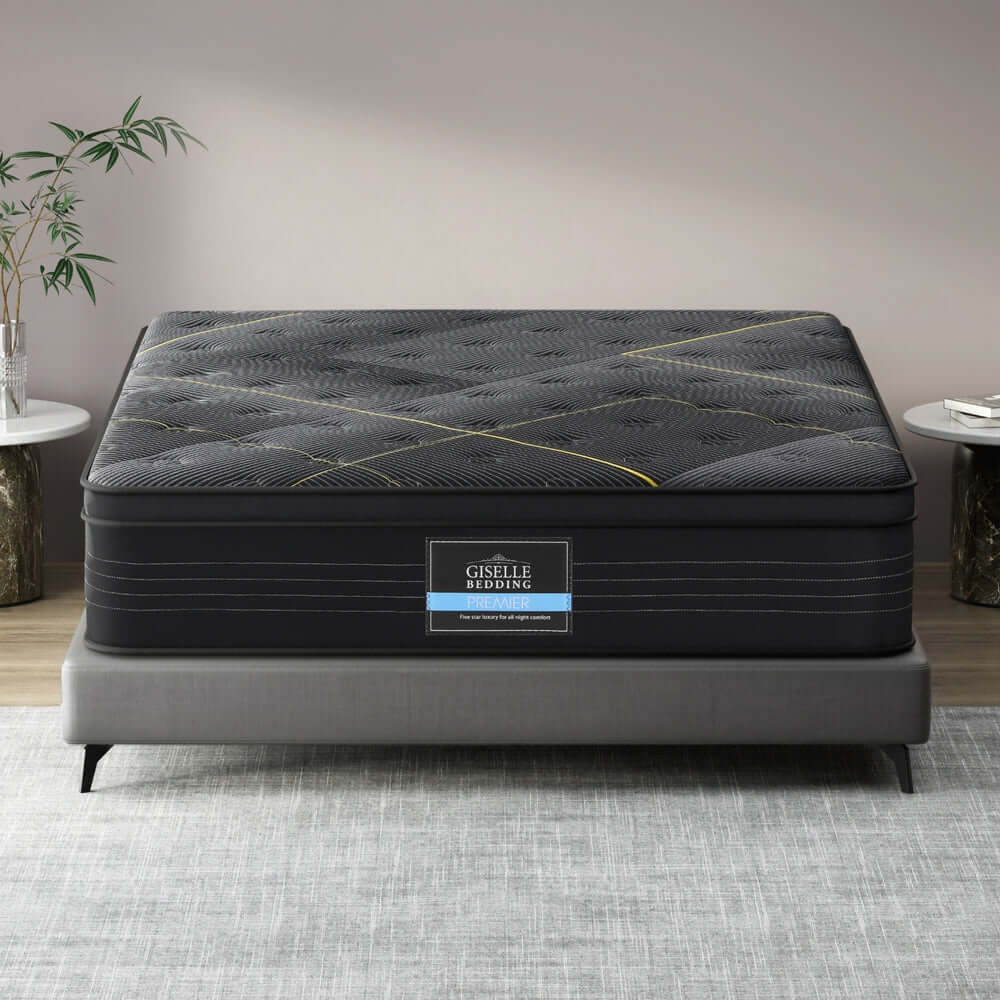 35cm Giselle Mattress Double Bed Bamboo Pocket Firm Foam-Furniture &gt; Mattresses &gt; Double Mattress-PEROZ Accessories