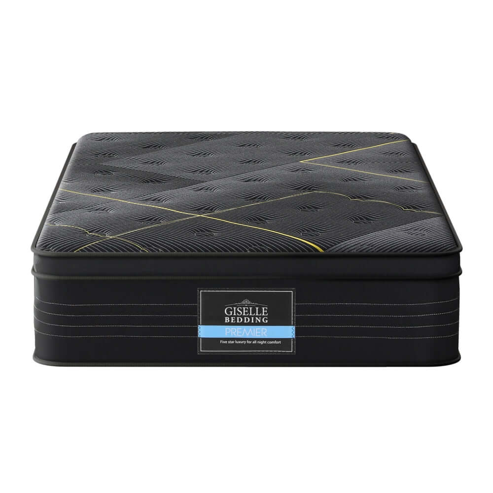 35cm Giselle Mattress King Single Bed Bamboo Pocket Firm Foam-Furniture &gt; Mattresses &gt; King Single Mattress-PEROZ Accessories