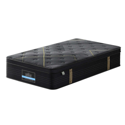 35cm Giselle Mattress King Single Bed Bamboo Pocket Firm Foam-Furniture &gt; Mattresses &gt; King Single Mattress-PEROZ Accessories