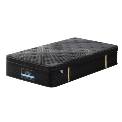 35cm Giselle Mattress King Single Bed Bamboo Pocket Firm Foam-Furniture > Mattresses > King Single Mattress-PEROZ Accessories