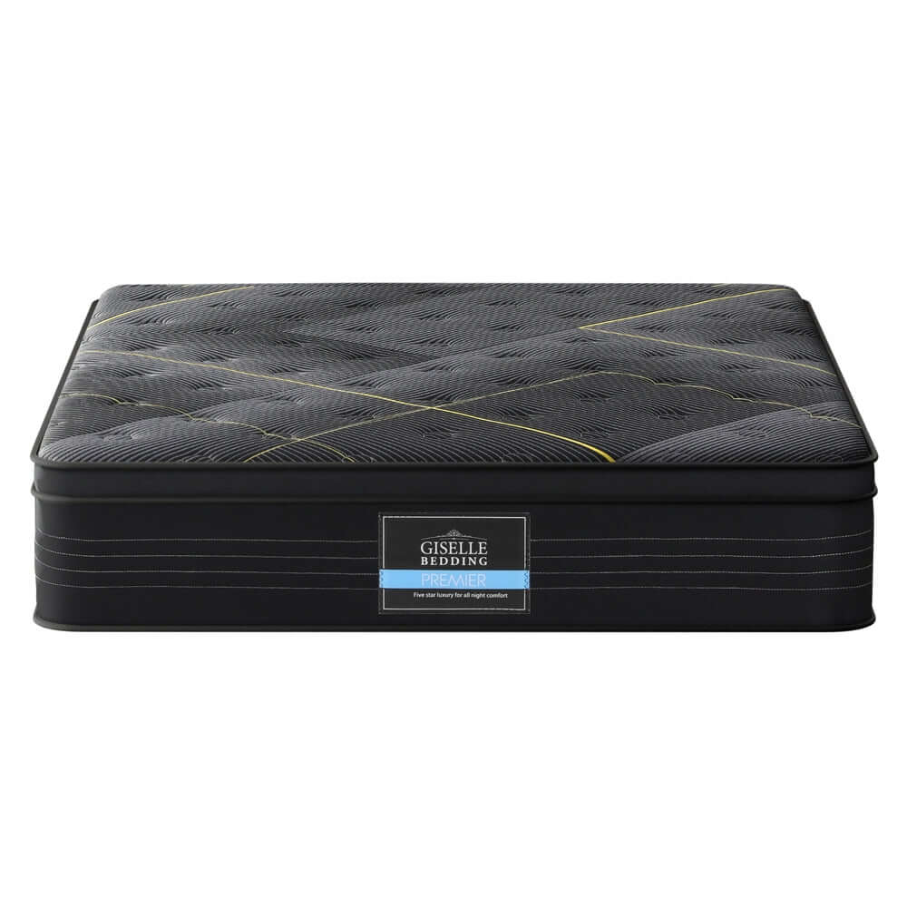 35cm Giselle Mattress Queen Bed Bamboo Pocket Firm Foam-Furniture &gt; Mattresses &gt; Queen Mattress-PEROZ Accessories