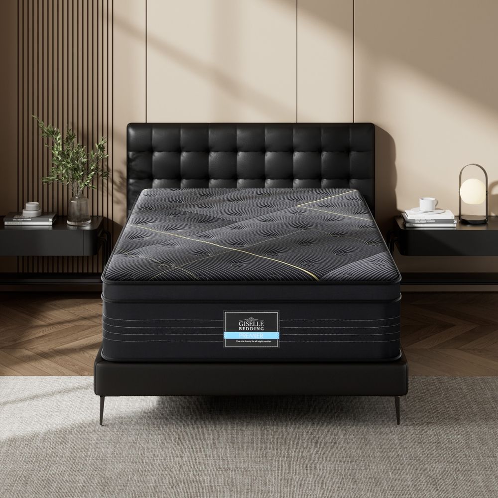35cm Giselle Mattress Single Bed Bamboo Pocket Firm Foam-Furniture > Mattresses > Single Mattress-PEROZ Accessories