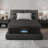 Giselle Bedding King Single Mattress 34cm Euro Top with 5-Zone Pocket Spring Support Black-Furniture > Mattresses > King Single Mattress-PEROZ Accessories
