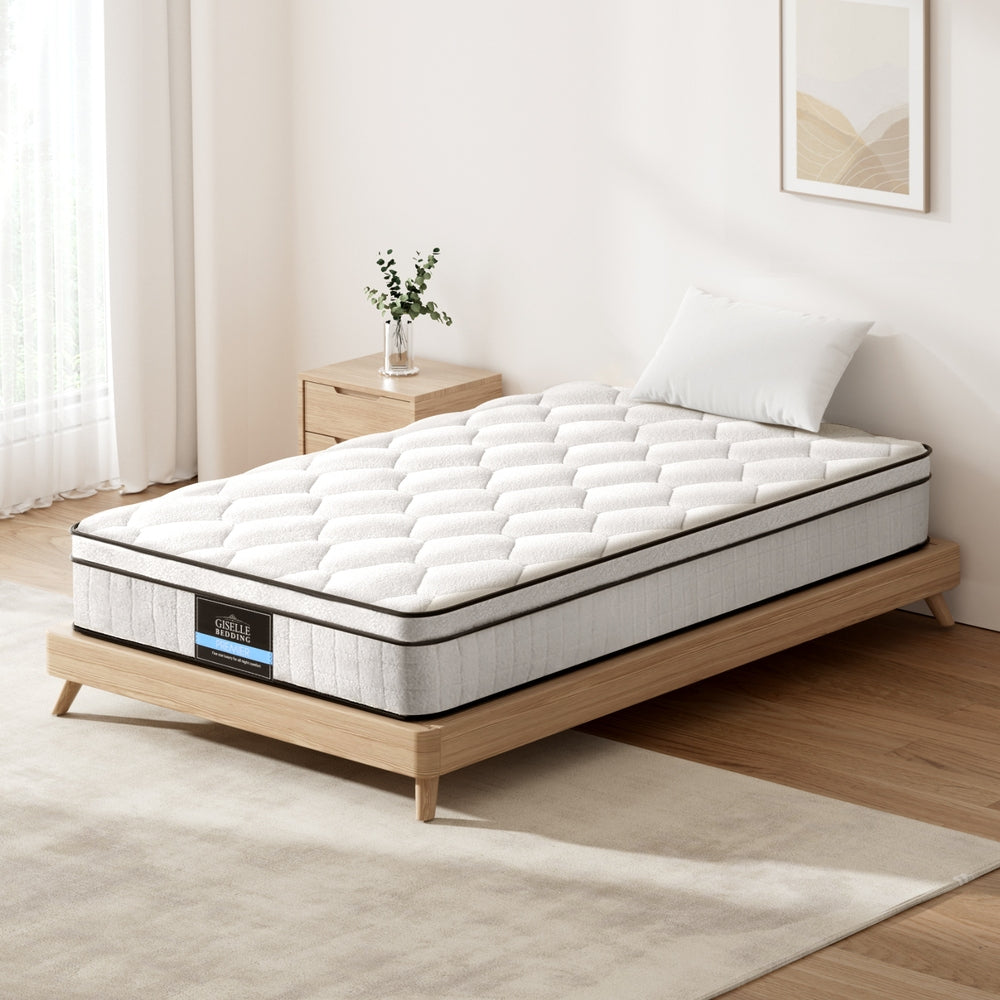 22cm Giselle Mattress KS Size-Furniture &gt; Mattresses &gt; King Single Mattress-PEROZ Accessories