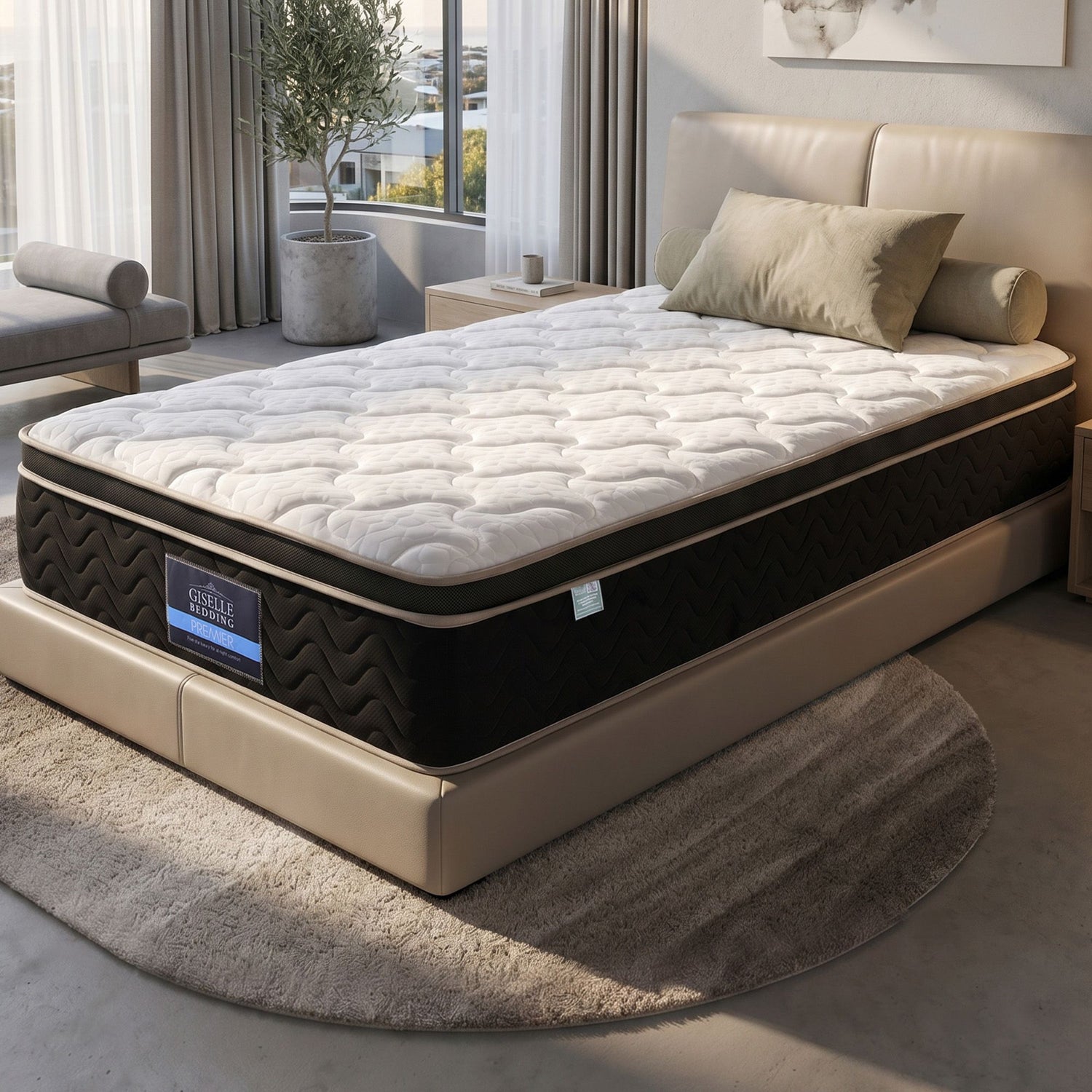 Giselle 35cm Single Mattress Firm with Copper Memory Foam and Edge Support