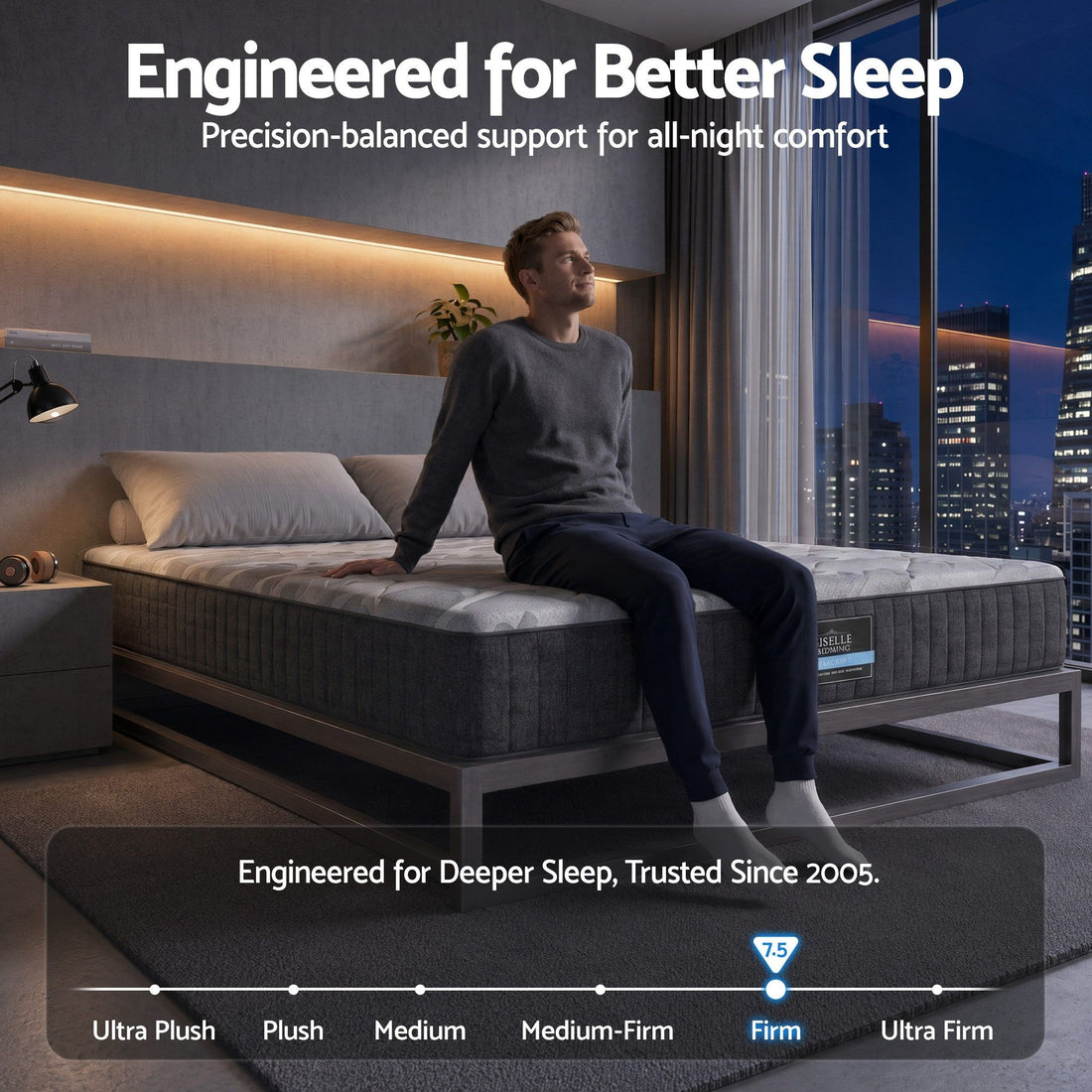 Giselle 30cm Double Mattress with Edge Support and 5-Zone Comfort-Furniture > Mattresses > Double Mattress-PEROZ Accessories
