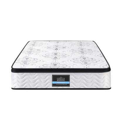Giselle Bedding 30cm Mattress Pocket Spring Medium Firm Foam Euro Top King Single-Furniture > Mattresses > King Single Mattress-PEROZ Accessories