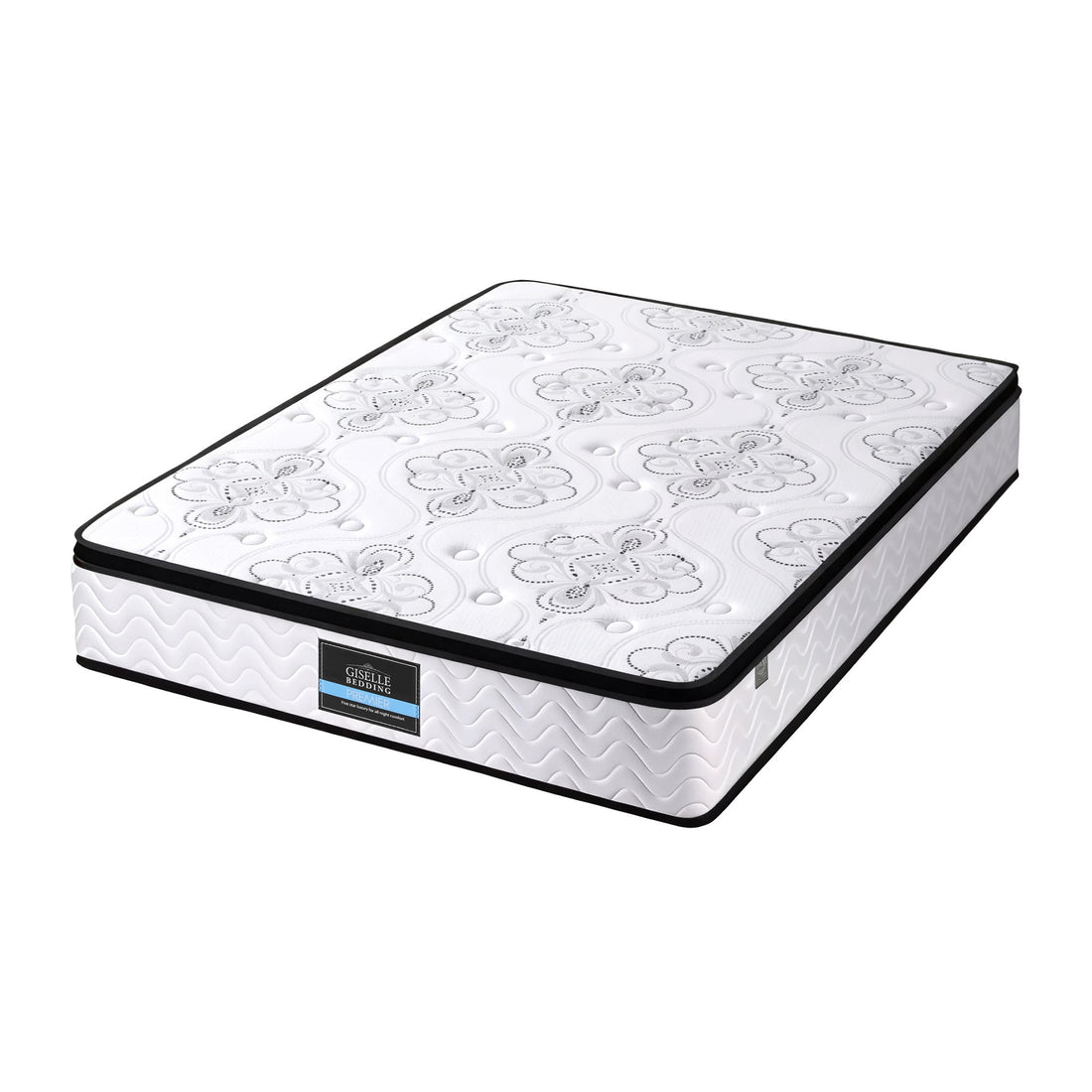 Giselle Bedding 30cm Mattress Pocket Spring Medium Firm Foam Euro Top Queen-Furniture > Mattresses > Queen Mattress-PEROZ Accessories