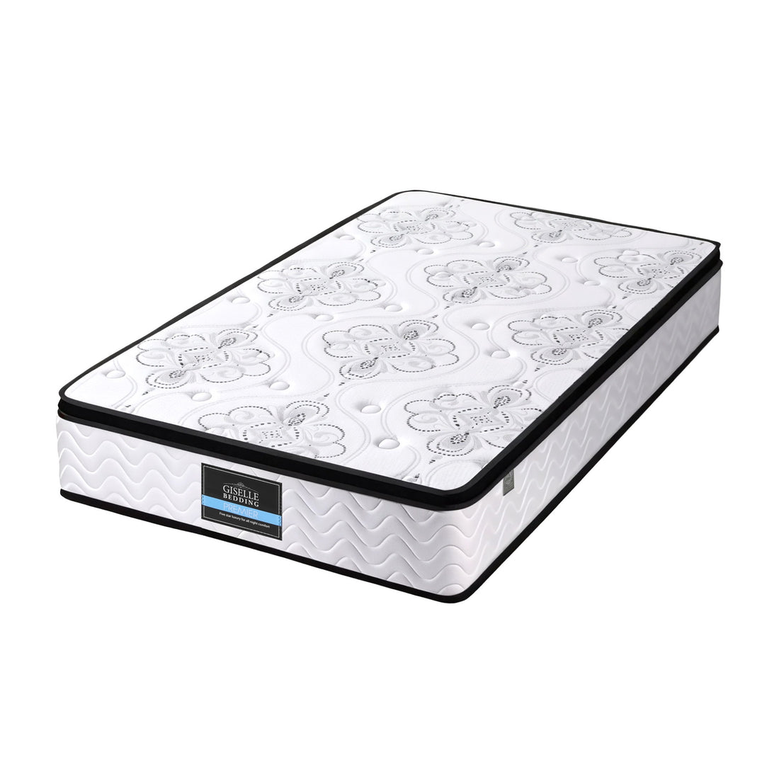 Giselle Bedding 30cm Mattress Pocket Spring Medium Firm Foam Euro Top Single-Furniture > Mattresses > Single Mattress-PEROZ Accessories