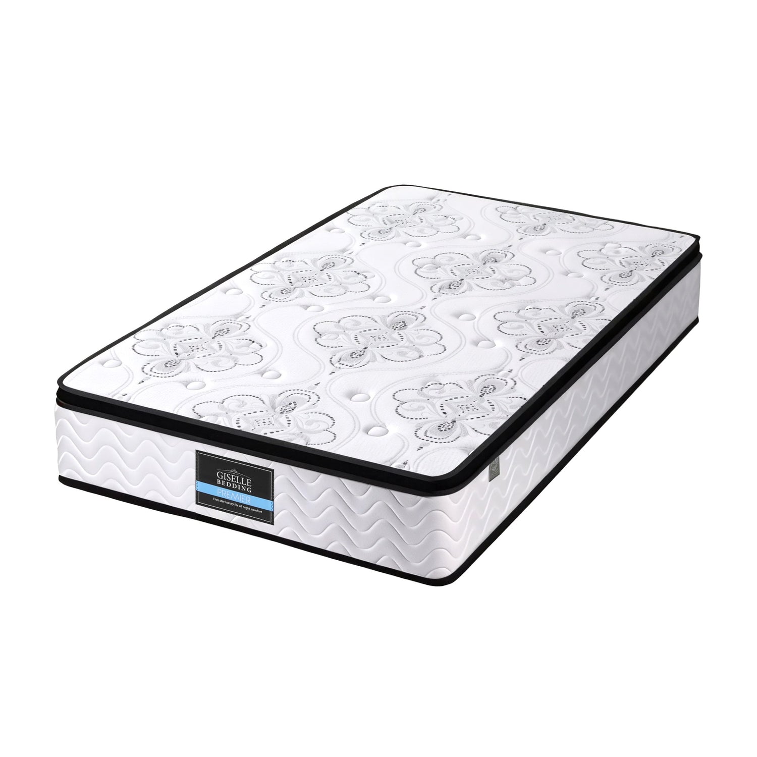 Giselle Bedding 30cm Mattress Pocket Spring Medium Firm Foam Euro Top Single-Furniture > Mattresses > Single Mattress-PEROZ Accessories