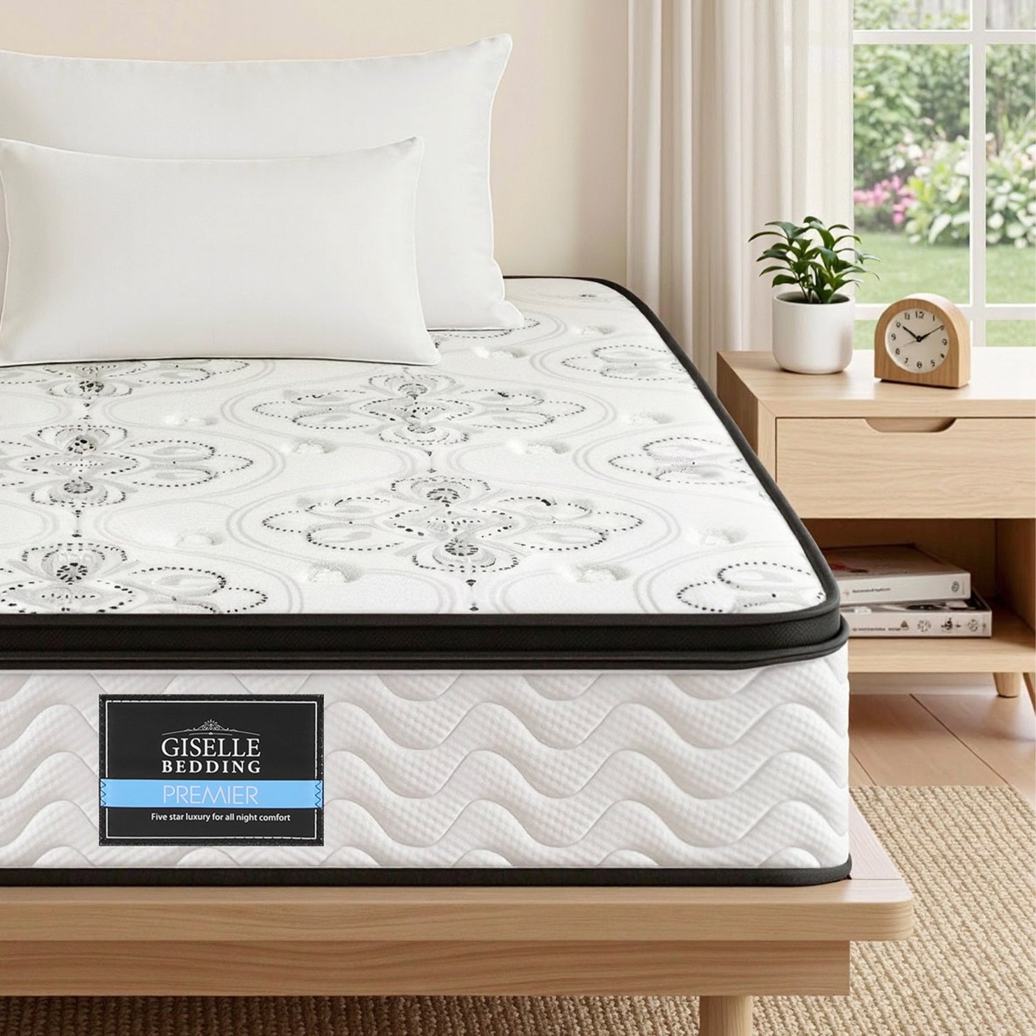 Giselle Bedding 30cm Mattress Pocket Spring Medium Firm Foam Euro Top Single-Furniture > Mattresses > Single Mattress-PEROZ Accessories